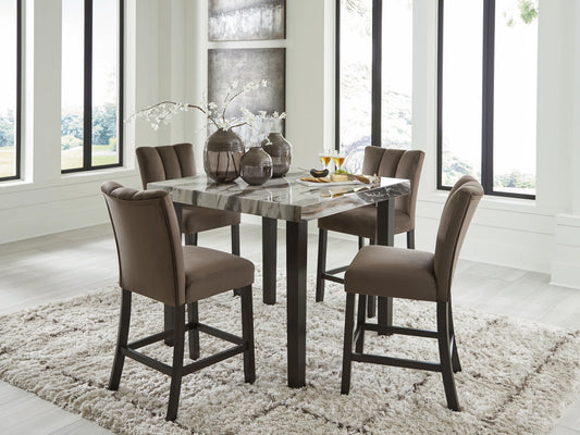 Jeshina 5 Piece Pub Height Dining Room Set
